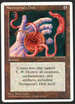 ***Nevinyrral's Disk** MTG Alternate 4th Edition Kid Icarus - Image 1
