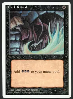 ***Dark Ritual** MTG Alternate 4th Edition Kid Icarus - Image 1