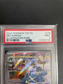 Pokemon TCG Metagross Scarlet Violet Temporal Forces 178/162 Illustration PSA 9 - Image 2