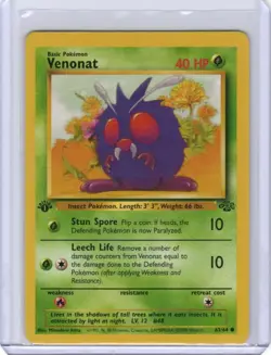 Venonat 1st Edition 63/64 Jungle Pokemon TCG Card | 740 - Image 1