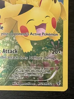 Pokemon Pikachu TCG Generations Holo Full Art Radiant Collection RC29/32 Nm - Image 4