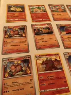 Lot Of 10 Numel and Camerupt Pokemon Cards - Image 3