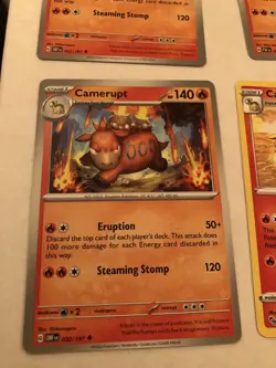 Lot Of 10 Numel and Camerupt Pokemon Cards - Image 5