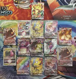 Pokemon Card Lot Full Art Alt Art Fire Mew Eevee Mimikyu - Image 1