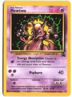 Mewtwo 14 Promo Wizards Black Star Promos Pokemon - Image 1