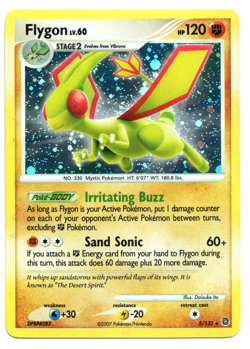 Flygon 5/132 | 2007 Pokemon Secret Wonders Holo | Heavy Play HP - Image 1