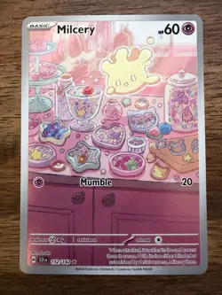 Pokemon Milcery Illustration Rare Holo 152/142 SV07: Stellar Crown English 2024 - Image 1