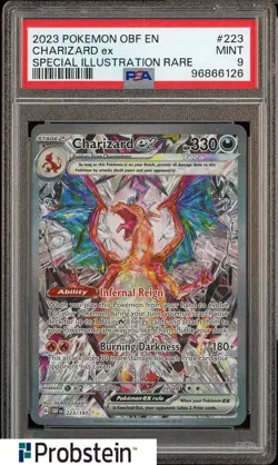 2023 Pokemon OBF EN Special Illustration Rare #223 Charizard ex PSA 9 MINT - Image 1