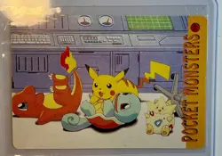 CHARMANDER Pokemon Prism Foil Sticker 1999 Holo Japanese Anime Vintage Rare NM - Image 2