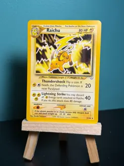 1999 Pokemon Neo Revelation - #21/64 Raichu Non-Holo (Rare) Lightly Played - Image 1