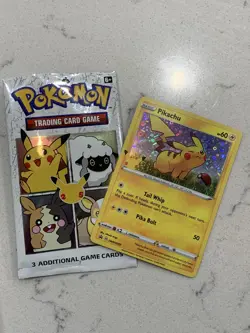 MINT Pokemon 25th Anniversary General Mills Promo Pikachu Stamped Holo Foil Card - Image 1