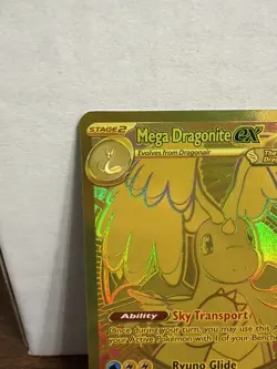 Mega Dragonite Ex 295/217 GOLD HYPER RARE POKEMON ASCENDED HERO Read Description - Image 2