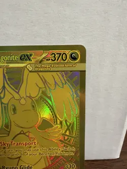 Mega Dragonite Ex 295/217 GOLD HYPER RARE POKEMON ASCENDED HERO Read Description - Image 3