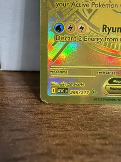 Mega Dragonite Ex 295/217 GOLD HYPER RARE POKEMON ASCENDED HERO Read Description - Image 5