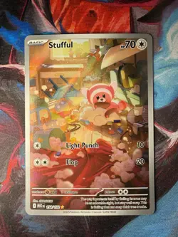 Pokemon Stufful 154/132 Me01: Mega Evolution. Full Art Holo. Free Shipping! - Image 1