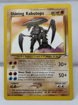 Shining Kabutops 108/105 Pokemon Neo Destiny Unlimited Holo Lightly Played - Image 1