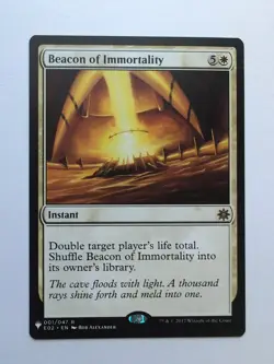 MTG Beacon Of Immortality (LIST) The List Reprints Regular Rare 001/047 - Image 1