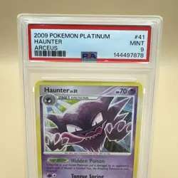 2009 Pokemon Platinum Arceus Haunter Non Holo Uncommon #41/99 PSA 9 Mint - Image 2