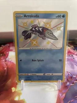 Arrokuda - SV031/SV122 - Pokemon Shining Fates Sword Shield Shiny Rare Card NM - Image 2