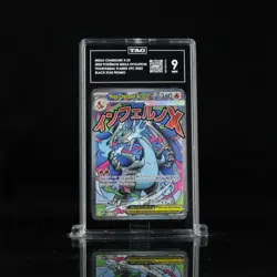 Pokemon TCG Mega Charizard X EX Phantasmal Flames UPC 023 Promo Holo TAG 9 - Image 1
