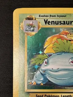 Pokemon Card TCG Venusaur Base Set Holo Unlimited Rare Card 15/102 Lp - Image 2