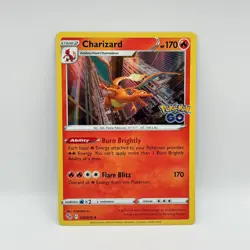Pokemon GO Charizard 010/078 Rare Holo Rare Fire Type Stage 2 Pokemon Card 2022 - Image 2