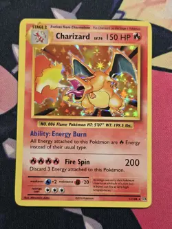 Charizard 11/108 Evolutions Pokemon Card Rare Holo LP - Image 1