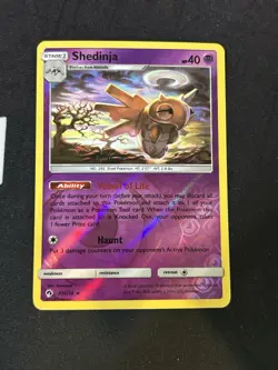 2018 Pokemon Shedinja 95/214 Sm-Lost Thunder Reverse Holo - Image 1