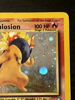Typhlosion 17/111 Neo Genesis Unlimited Holofoil Holo Rare Pokemon TCG T17 Mp - Image 3