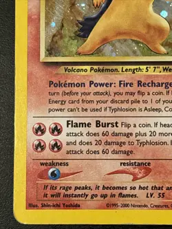 Typhlosion 17/111 Neo Genesis Unlimited Holofoil Holo Rare Pokemon TCG T17 Mp - Image 5