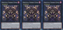 3x Heretical Phobos Covos | INFO-EN045 | SR | 1st Ed | NM | YuGiOh - Image 1