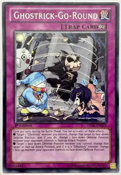 LVAL-EN074 Ghostrick-Go-Round - Rare 1st Edition Lightly Played YuGiOh Card - Image 1