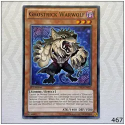 Ghostrick Warwolf - PRIO-EN023 - Common 1st Edition Yugioh - Image 1