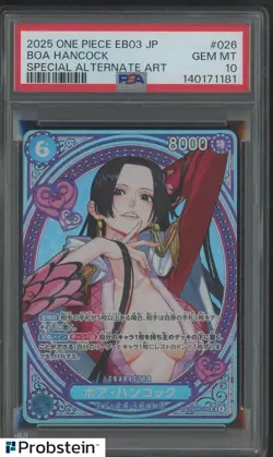 2025 One Piece Japanese EB03 #026 Boa Hancock Special Alternate Art PSA 10 - Image 1
