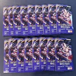 One Piece TCG The Azure Sea’s Seven Lot of 17 OP-14 Sleeved Booster Packs. - Image 1