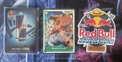 ONE PIECE CG Red Bull Double Don!! Promos Monkey.D.Luffy Complete Set - Image 1