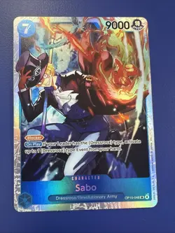 Sabo SR OP15-046 ENGLISH ONE PIECE Card Adventure on KAMI’s Island - OP15 - Image 1