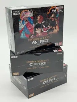 Lot of (3) One Piece TCG OP-09 Emperors In The New World Booster Boxes SEALED - Image 1