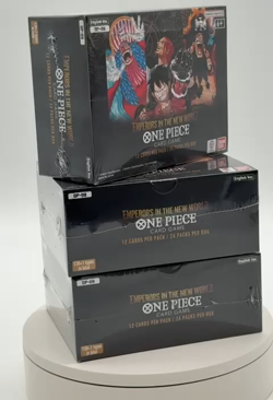 Lot of (3) One Piece TCG OP-09 Emperors In The New World Booster Boxes SEALED - Image 2
