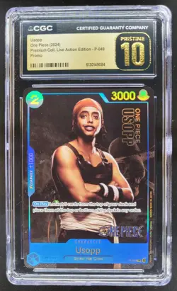 2024 ONE PIECE USOPP LIVE ACTION PROMO P-049 CGC 10 PRISTINE B PT - Image 1