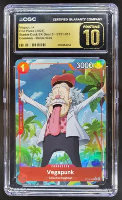 2021 ONE PIECE VEGAPUNK BORDERLESS ST21-013 CGC 10 PRISTINE A PT - Image 1