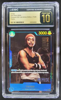 2024 ONE PIECE USOPP LIVE ACTION PROMO P-049 CGC 10 PRISTINE A PT - Image 1