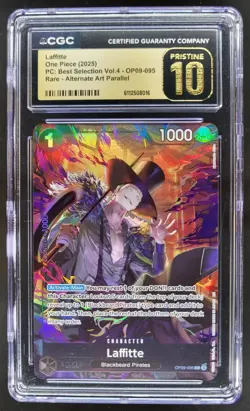 2025 ONE PIECE LAFFITTE RARE ALT ART OP09-095 CGC 10 PRISTINE B PT - Image 1