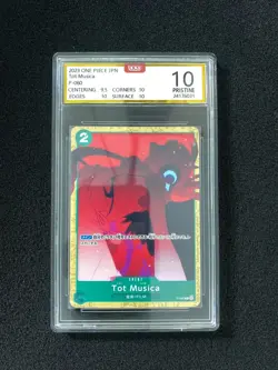 2023 One Piece TCG Japanese P-060 P Tot Musica Holo OCD 10 Pristine OC83 - Image 1