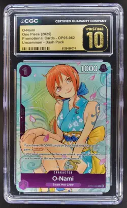 2025 ONE PIECE O-NAMI PROMO DASH PACK OP05-062 CGC 10 PRISTINE B PT - Image 1