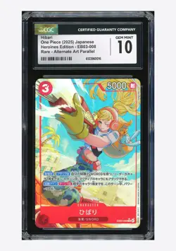 One Piece CGC 10 GEM MINT Hibari R Alternate Art 2025 EB03-008 EB03 Japanese - Image 1
