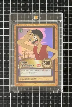 1999 One Piece Carddass Hyper Battle Monkey D Luffy Bandai C01 Vintage - Image 1