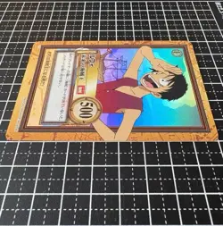 1999 One Piece Carddass Hyper Battle Monkey D Luffy Bandai C01 Vintage - Image 3
