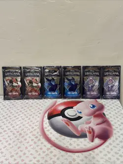 NEW- Disney Lorcana The First Chapter Booster Pack Art Set X 2 (6 Packs)- Sealed - Image 1