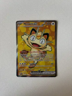 Pokemon TCG Perfect Order Meowth Ex 107/88 SR Full Art Mint Condition - Image 1